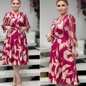 Premium Belted Flare Official Dress