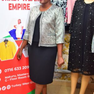 Turkey skirt suits Kenya, Jacquard blazer and skirt set, executive wear Nakuru, Turkey Wear Empire Nairobi, Kenyatta Avenue boutiques, luxury plus size suits Kenya, professional office wear.